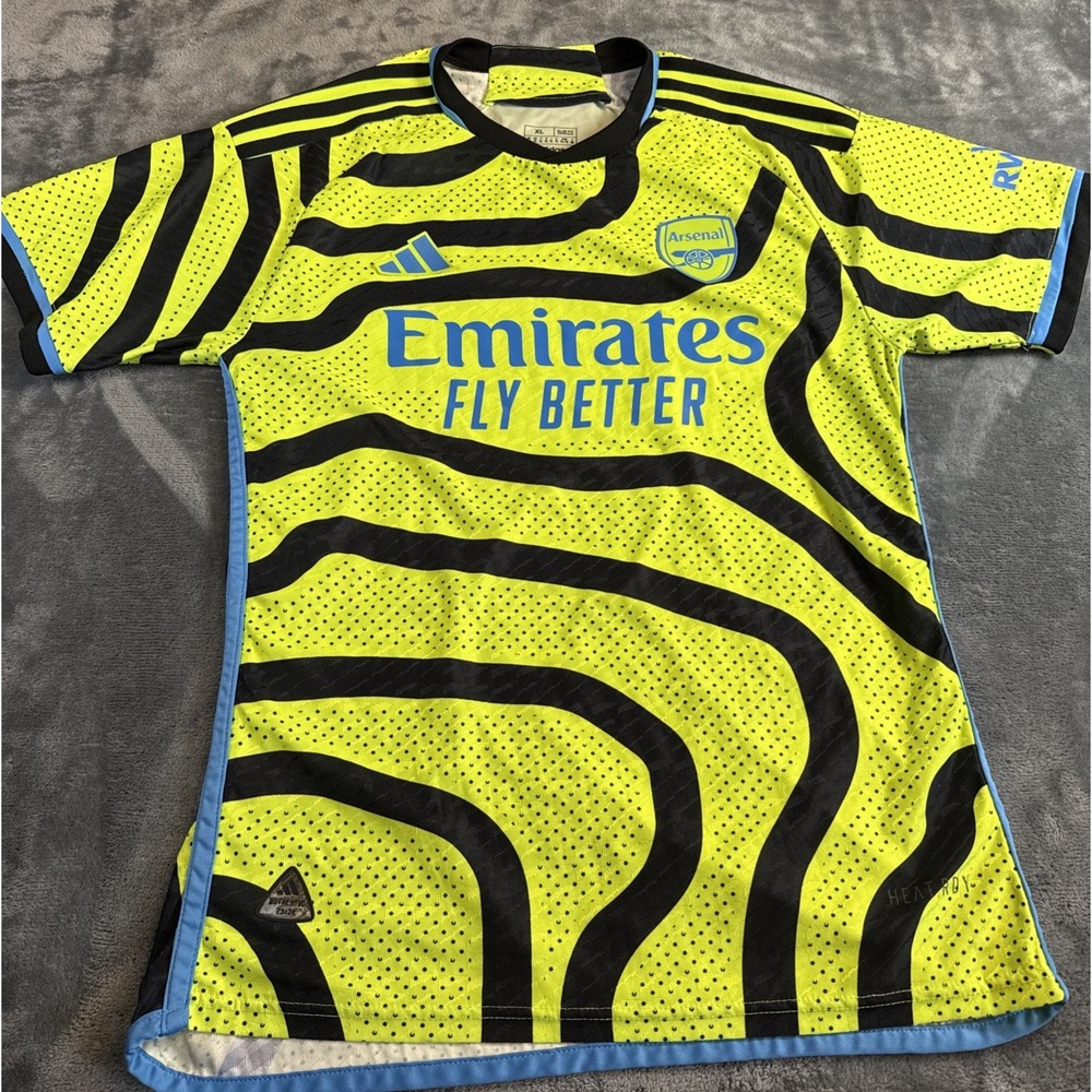 Arsenal FC 2023-24 Away Jersey #9 Gabriel Jesus Adidas Heat.Rdy XL Slim Fit